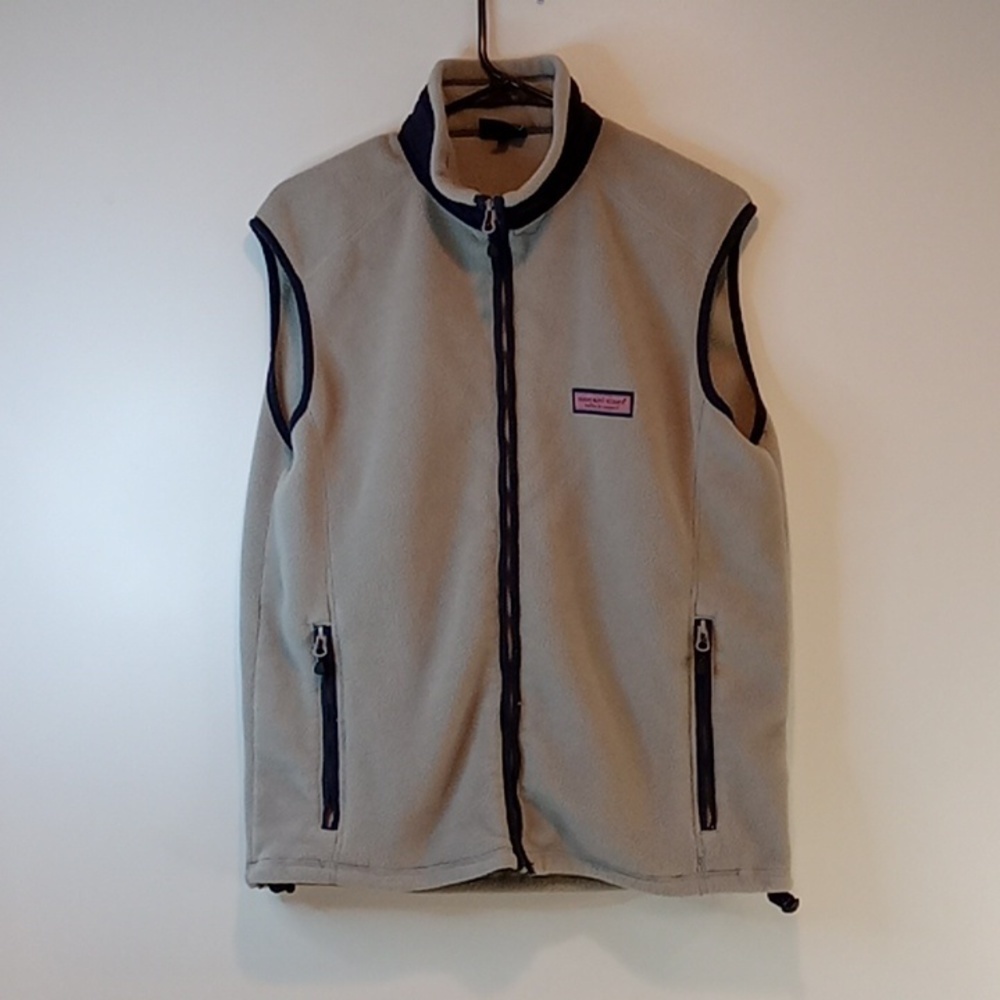 Vineyard Vines Martha's Vineyard Full Zip Sweater Vest Jacket Men's Sz Small EUC